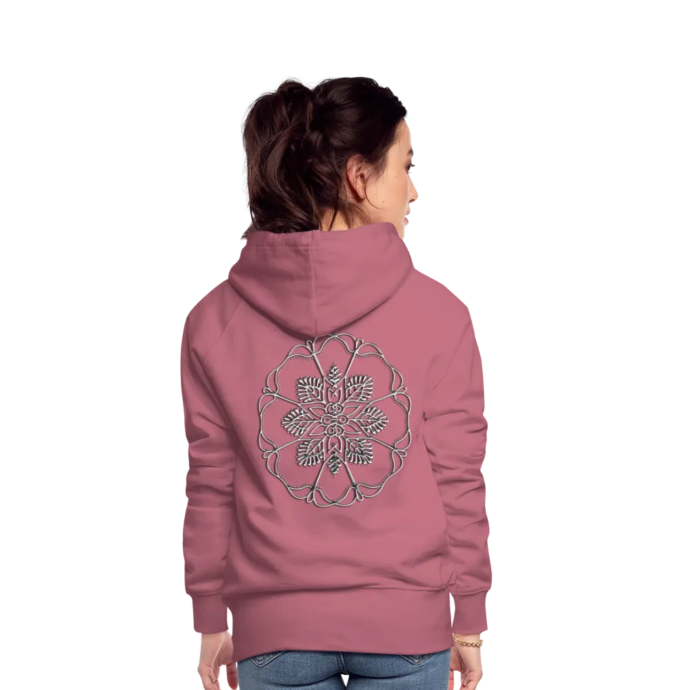 Silver Flor 1 Women’s Premium Hoodie