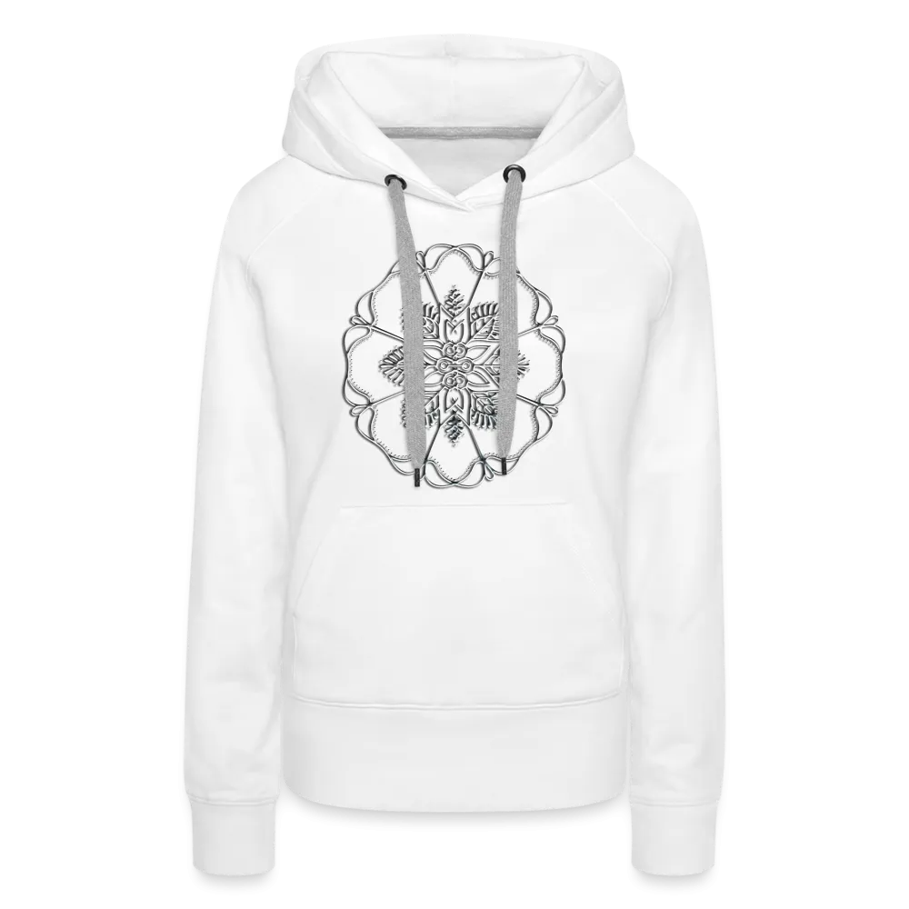 Silver Flor 1 Women’s Premium Hoodie