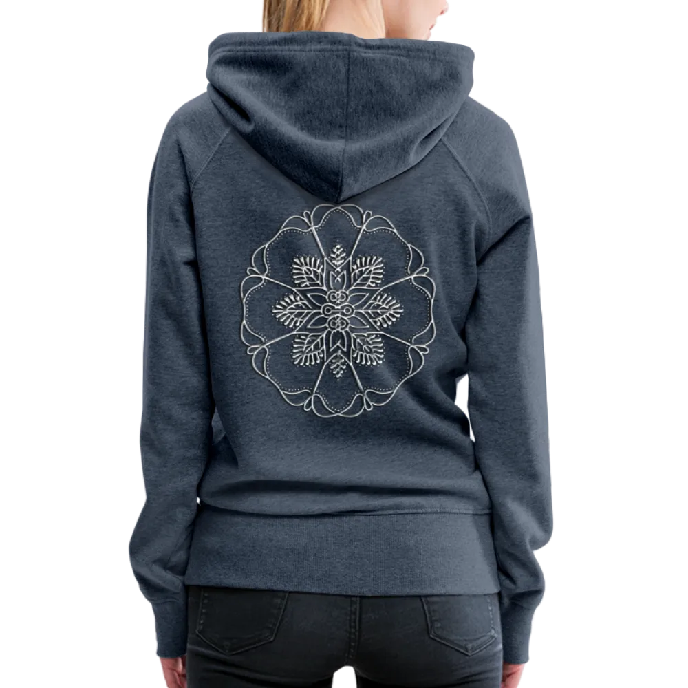 Silver Flor 1 Women’s Premium Hoodie