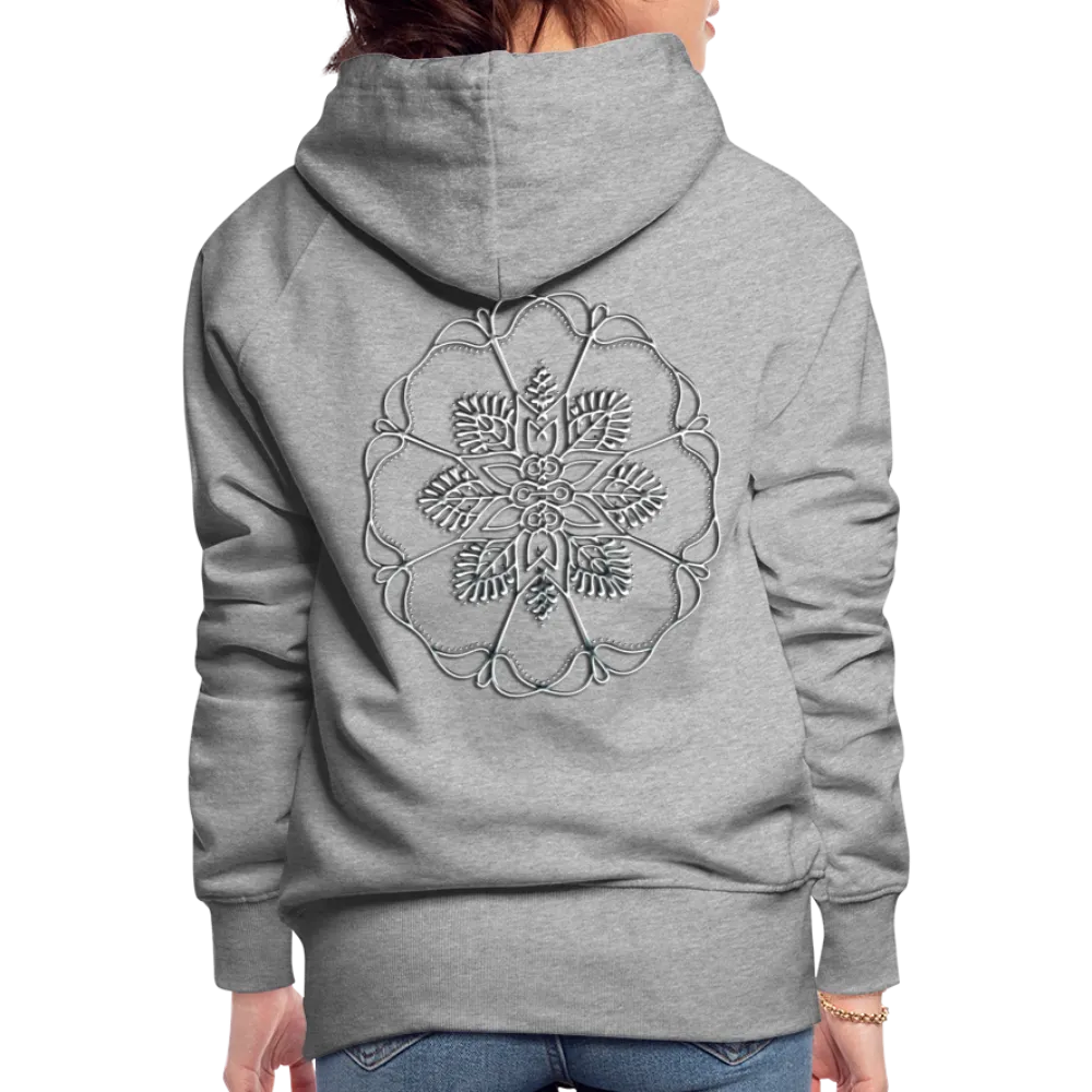 Silver Flor 1 Women’s Premium Hoodie