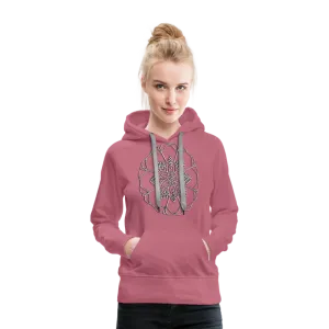 Silver Flor 1 Women’s Premium Hoodie