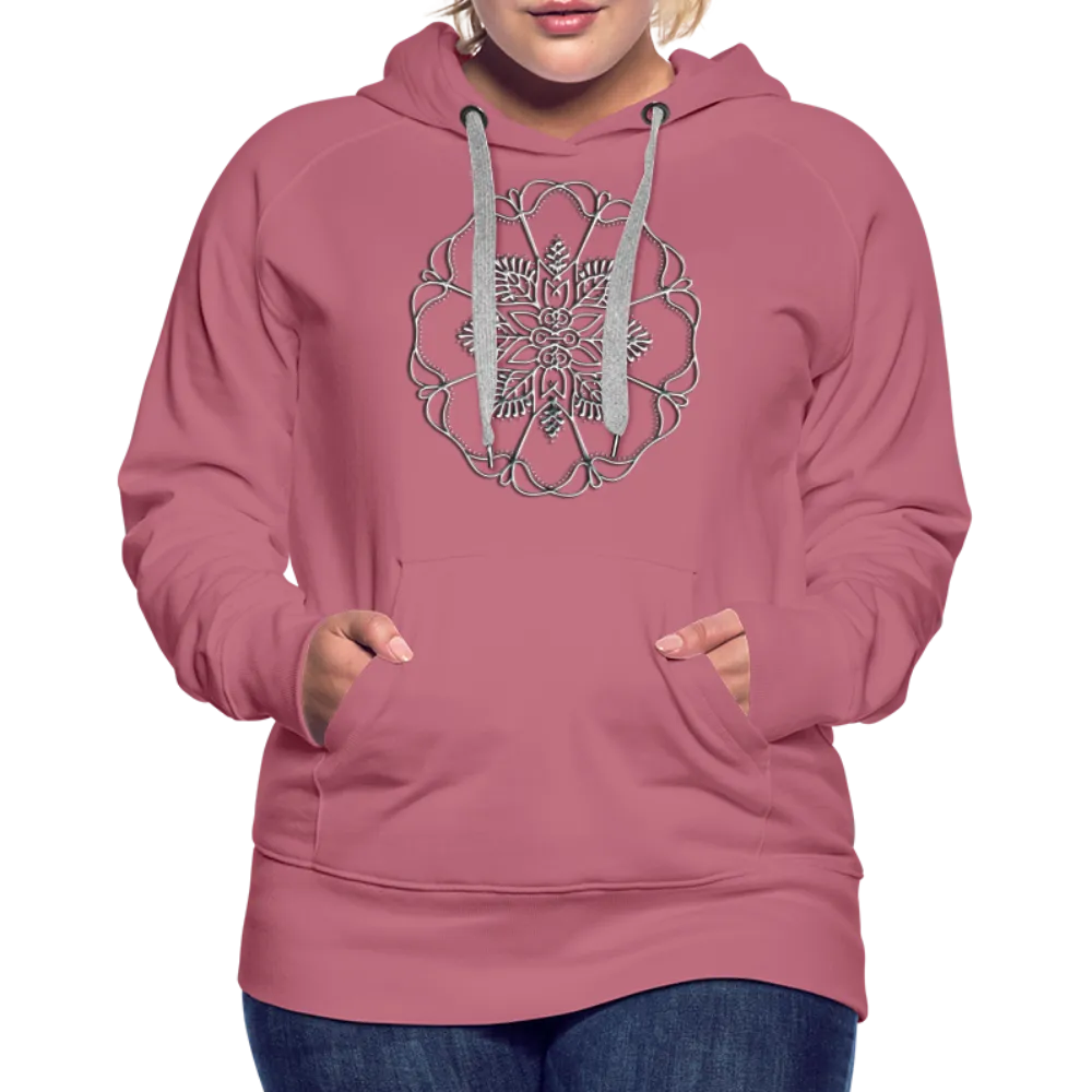 Silver Flor 1 Women’s Premium Hoodie