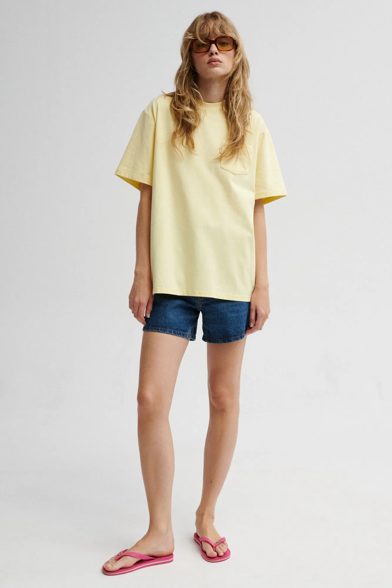 T-shirt in fine cotton / 13 / 28 / butter yellow