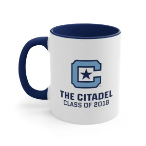 The Citadel, Class of 2018, Block C, Accent Coffee Mug, 11oz