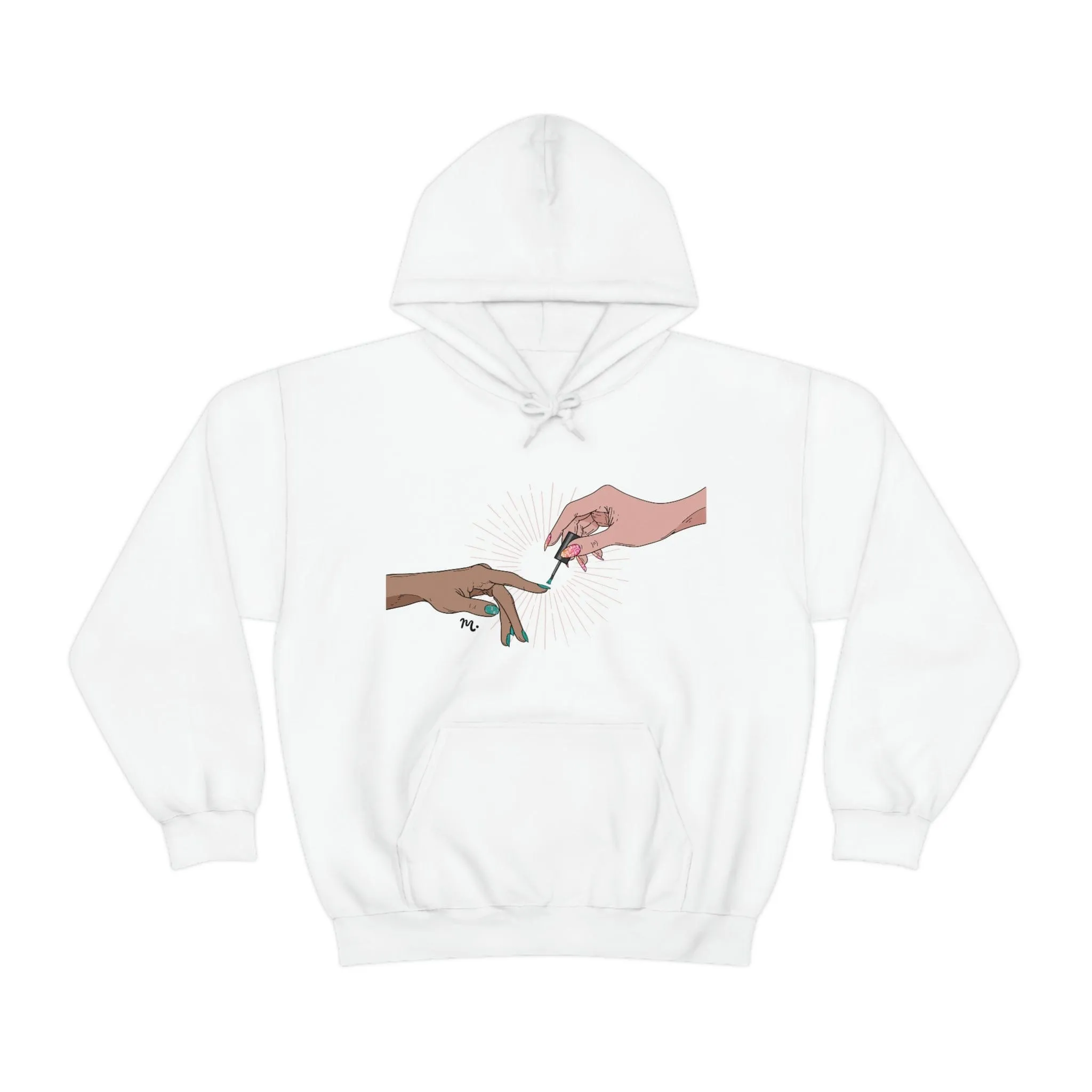 The Creation of Manicure - Heavy Blend Hoodie Sweatshirt