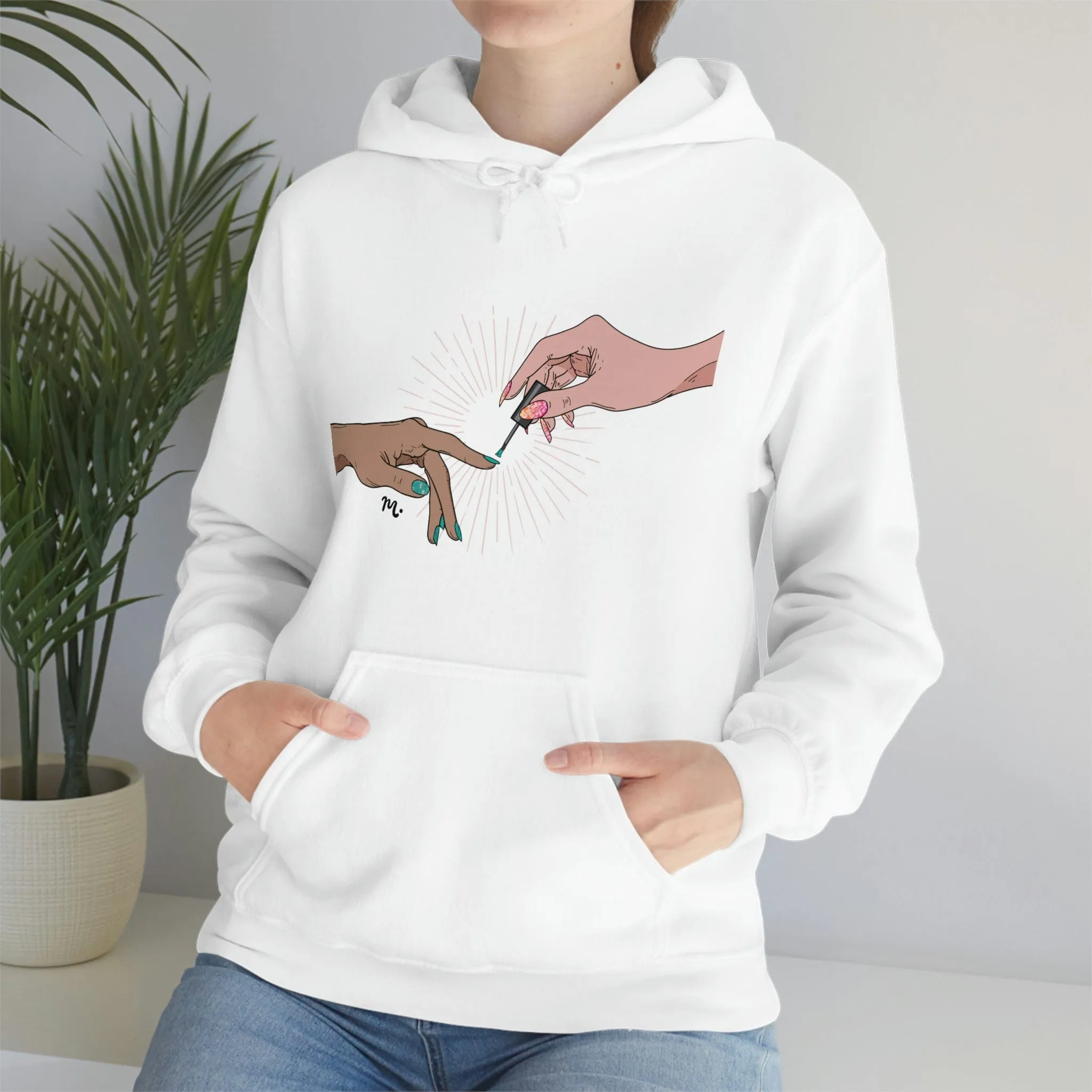 The Creation of Manicure - Heavy Blend Hoodie Sweatshirt