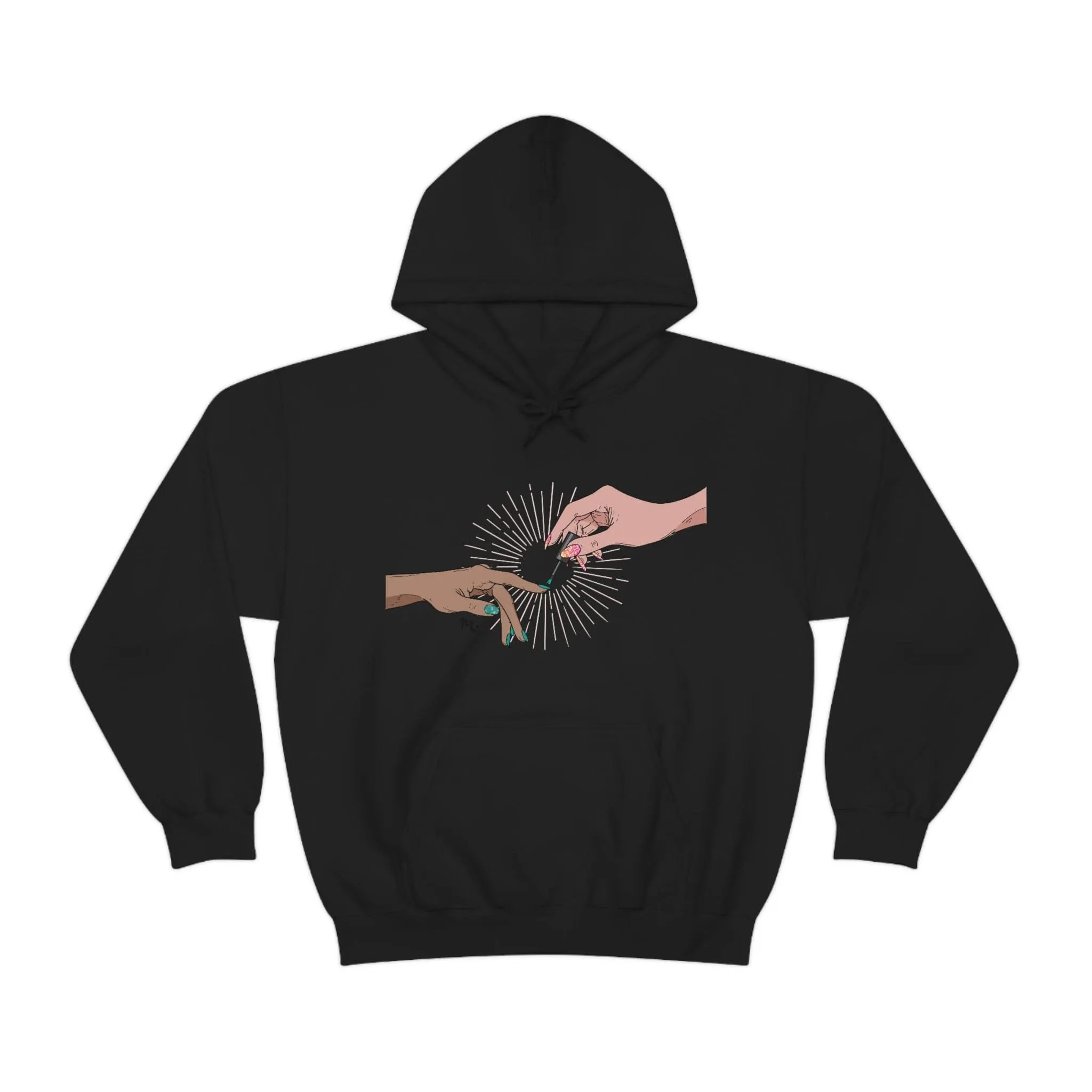 The Creation of Manicure - Heavy Blend Hoodie Sweatshirt