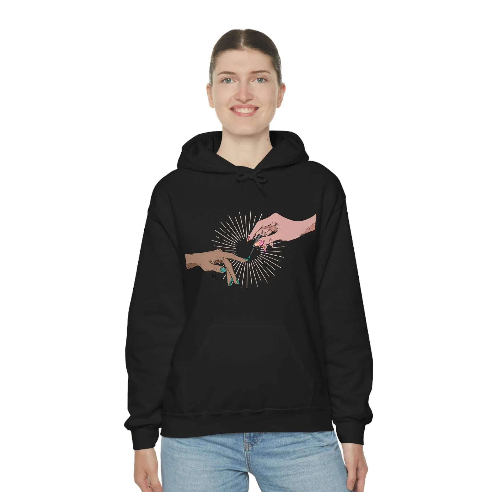 The Creation of Manicure - Heavy Blend Hoodie Sweatshirt