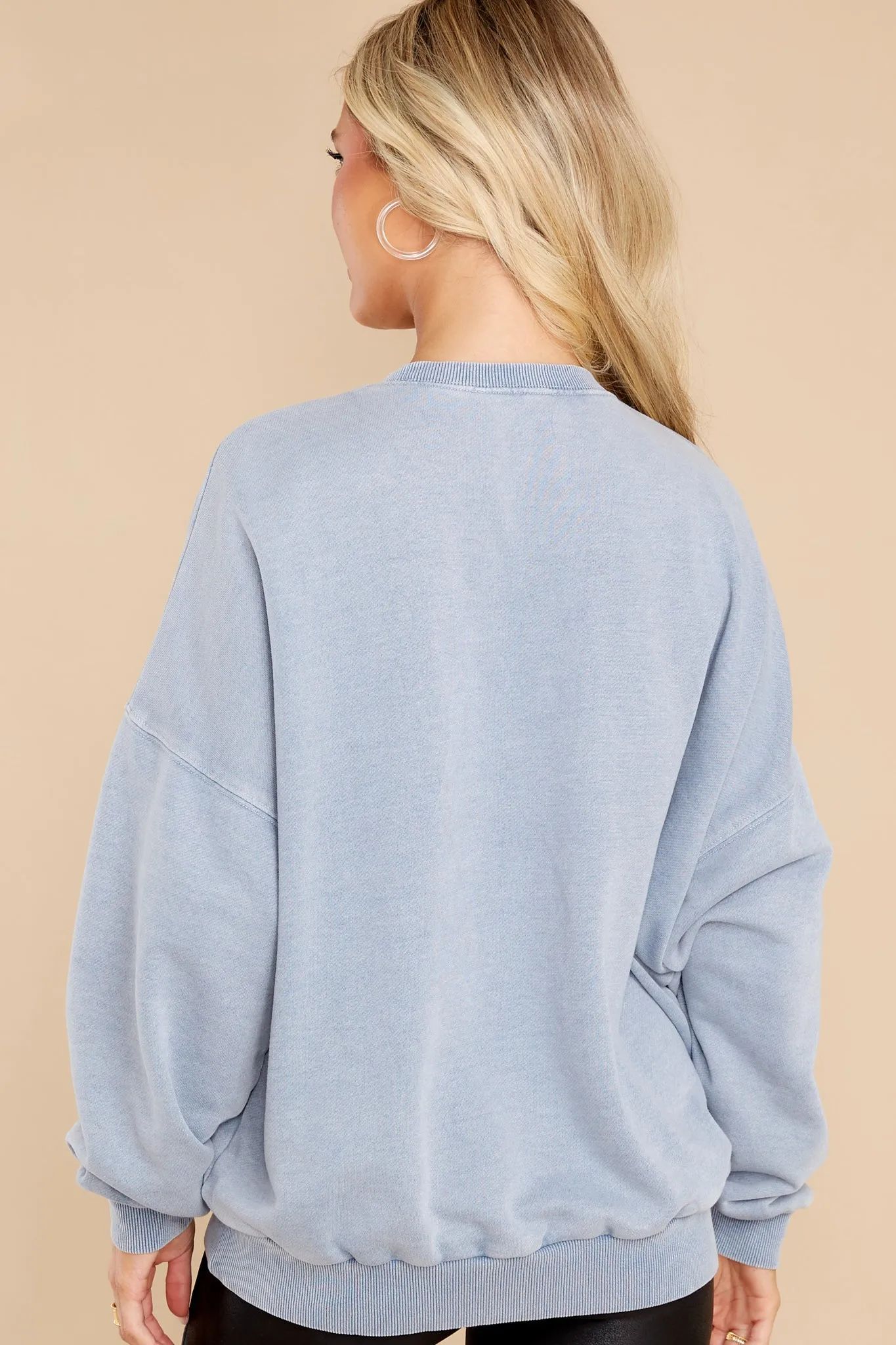 Tucked Away Dusty Blue Sweatshirt