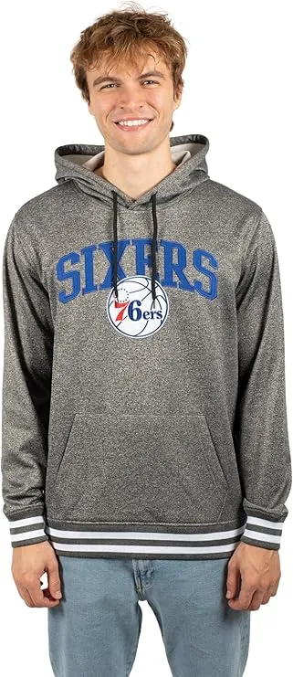 Ultra Game NBA Official Men’s Soft Fleece Hoodie Pullover Sweatshirt - Unisex, Philadelphia 76ers|Philadelphia 76ers