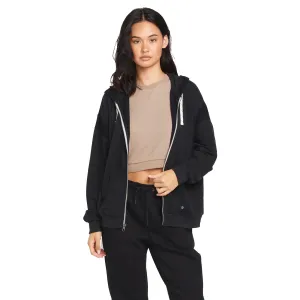 Volcom Lived In Lounge Frenchie Zip Women's Hoodie - Black